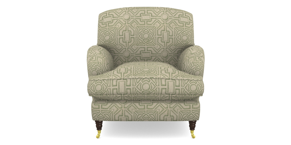 Product photograph of Kentwell Ladies Chair In Rhs Collection - Large Knot Garden Linen - Green from Sofas and Stuff Limited