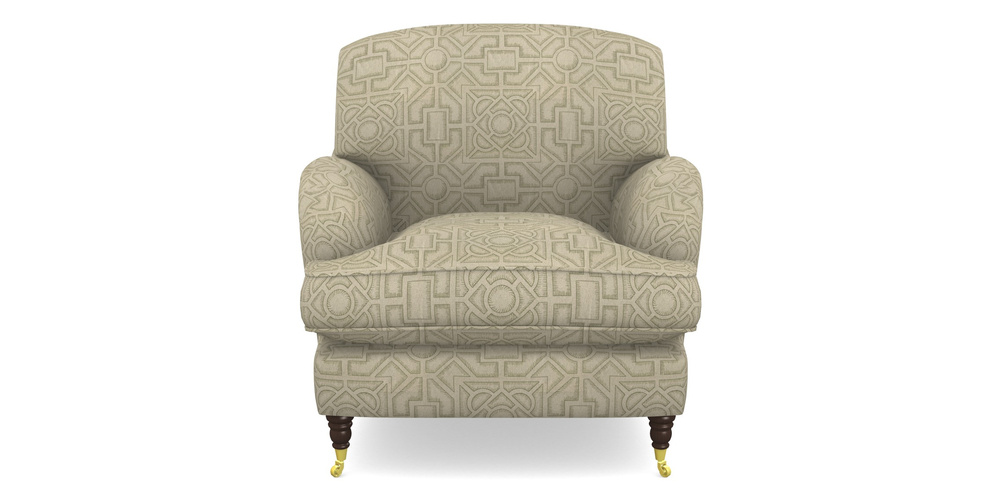 Product photograph of Kentwell Ladies Chair In Rhs Collection - Large Knot Garden Linen - Pistachio from Sofas and Stuff Limited