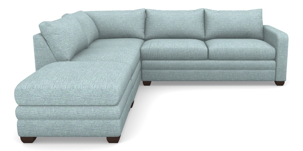 Product photograph of Langland Sofa Bed Corner Group With Sofa Bed Rhf In Aqua Clean Hove - Duck Egg from Sofas and Stuff Limited