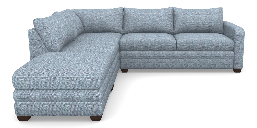 Product photograph of Langland Sofa Bed Corner Group With Sofa Bed Rhf In Aqua Clean Oban - Denim from Sofas and Stuff Limited