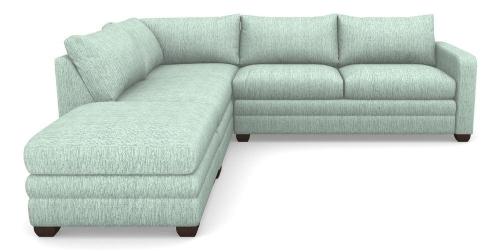 Product photograph of Langland Sofa Bed Corner Group With Sofa Bed Rhf In Aqua Clean Tenby - Duck Egg from Sofas and Stuff Limited