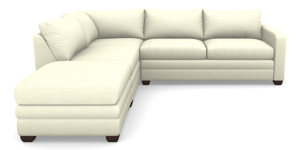 Product photograph of Langland Sofa Bed Corner Group With Sofa Bed Rhf In Basket Weave - Cream from Sofas and Stuff Limited