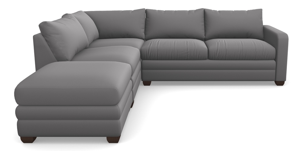 Product photograph of Langland Sofa Bed Corner Group With Sofa Bed Rhf In Clever Glossy Velvet - Shadow from Sofas and Stuff Limited