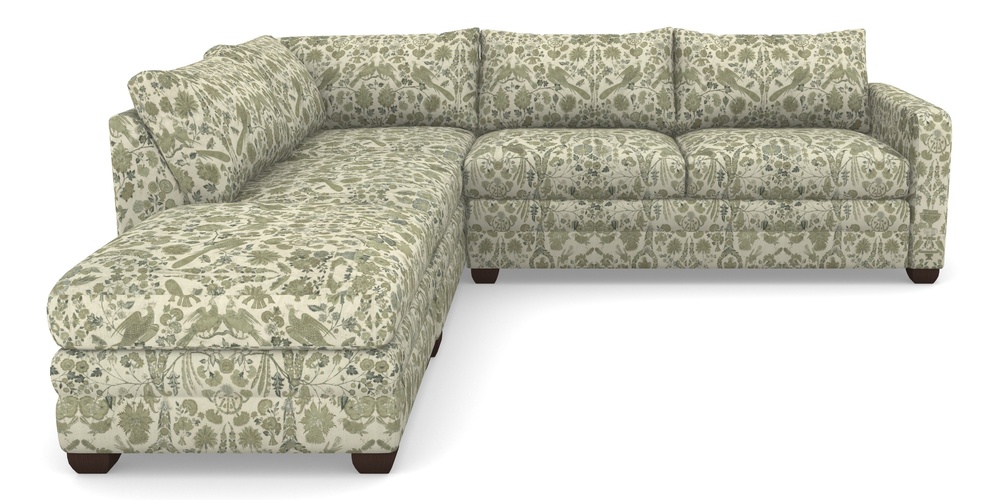 Product photograph of Langland Sofa Bed Corner Group With Sofa Bed Rhf In V A Brompton Collection - Coromandel - Basil from Sofas and Stuff Limited