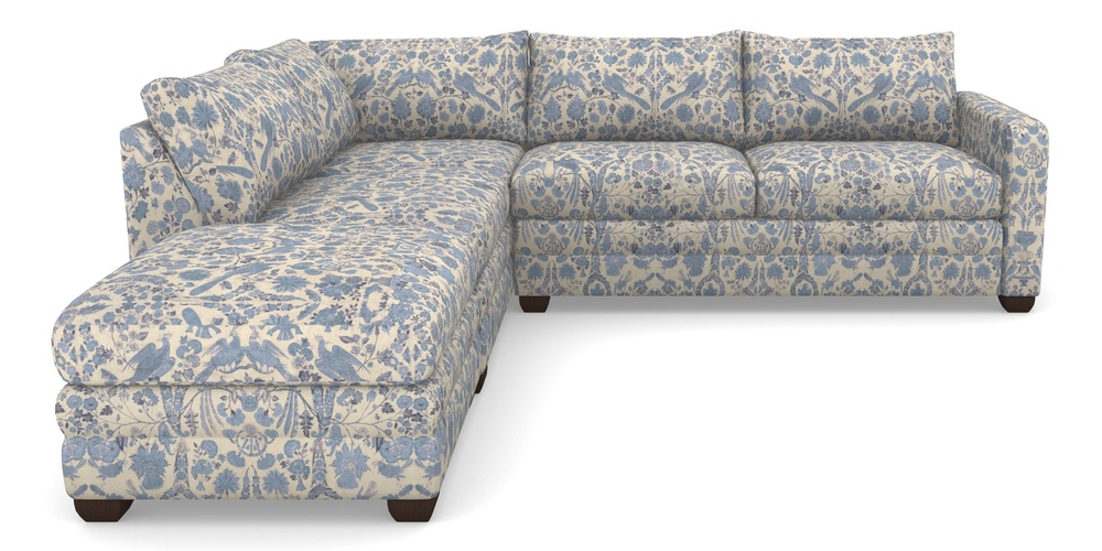 Product photograph of Langland Sofa Bed Corner Group With Sofa Bed Rhf In V A Brompton Collection - Coromandel - Morning Blue from Sofas and Stuff Limited