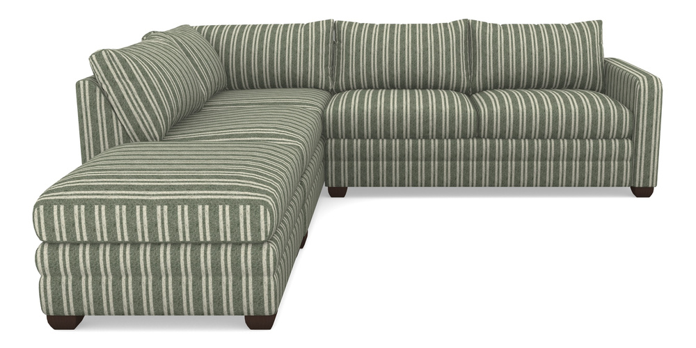 Product photograph of Langland Sofa Bed Corner Group With Sofa Bed Rhf In Cloth 22 - Barcode - Courgette from Sofas and Stuff Limited