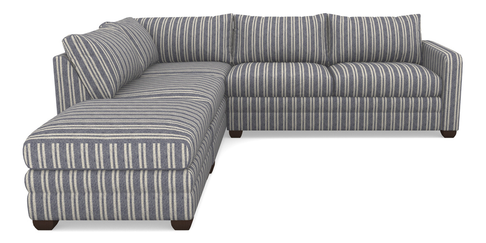 Product photograph of Langland Sofa Bed Corner Group With Sofa Bed Rhf In Cloth 22 - Barcode - Deep Water from Sofas and Stuff Limited