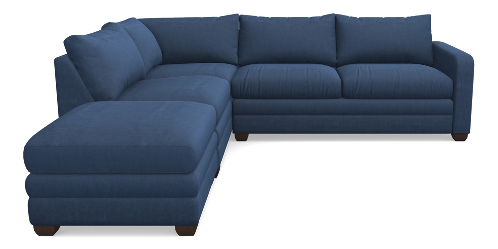 Product photograph of Langland Sofa Bed Corner Group With Sofa Bed Rhf In Clever Tough And Eco Velvet - Agean from Sofas and Stuff Limited