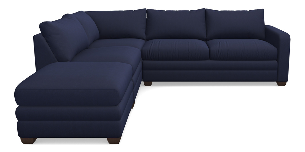 Product photograph of Langland Sofa Bed Corner Group With Sofa Bed Rhf In Clever Tough And Eco Velvet - Indigo from Sofas and Stuff Limited
