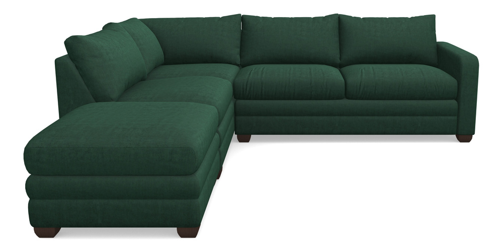 Product photograph of Langland Sofa Bed Corner Group With Sofa Bed Rhf In Clever Tough And Eco Velvet - Pine from Sofas and Stuff Limited