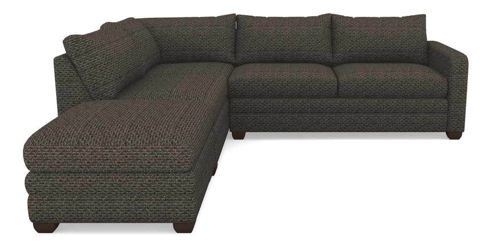 Product photograph of Langland Sofa Bed Corner Group With Sofa Bed Rhf In Cloth 20 - Design 3 - Chestnut Weave from Sofas and Stuff Limited