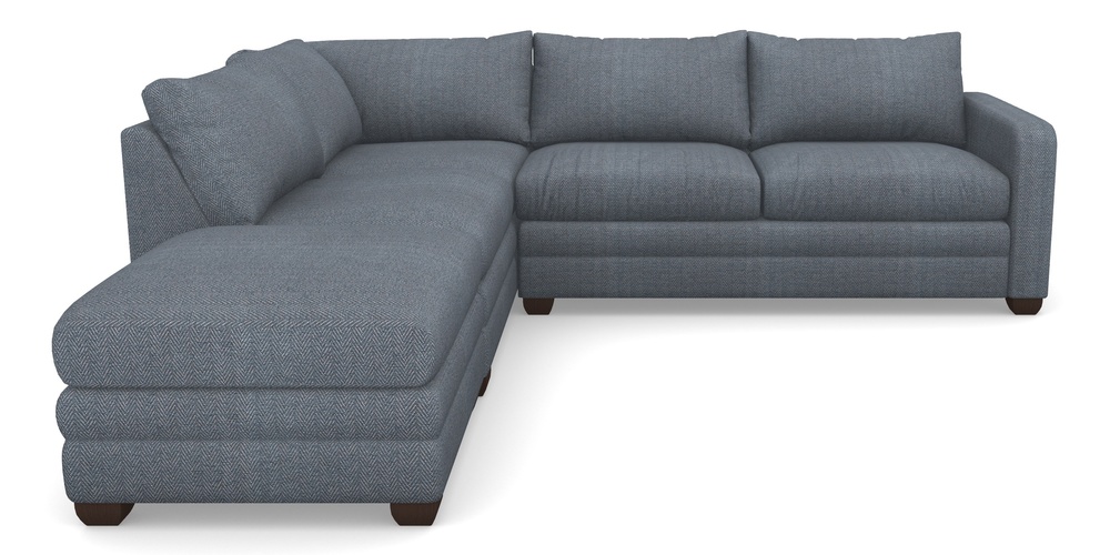 Product photograph of Langland Sofa Bed Corner Group With Sofa Bed Rhf In Dundee Herringbone - Denim from Sofas and Stuff Limited