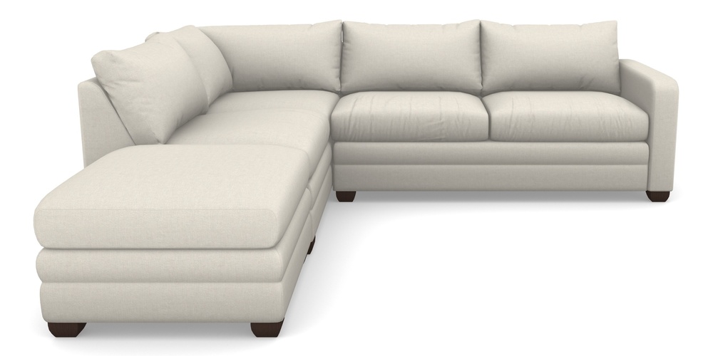 Product photograph of Langland Sofa Bed Corner Group With Sofa Bed Rhf In Easy Clean Plain - Chalk from Sofas and Stuff Limited