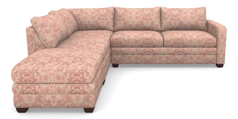 Product photograph of Langland Sofa Bed Corner Group With Sofa Bed Rhf In Grace Linen - Brick from Sofas and Stuff Limited