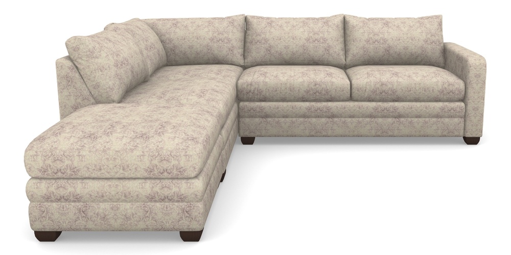 Product photograph of Langland Sofa Bed Corner Group With Sofa Bed Rhf In Grace Linen - Grape from Sofas and Stuff Limited