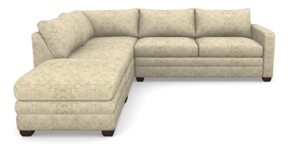 Product photograph of Langland Sofa Bed Corner Group With Sofa Bed Rhf In Grace Linen - Olive from Sofas and Stuff Limited