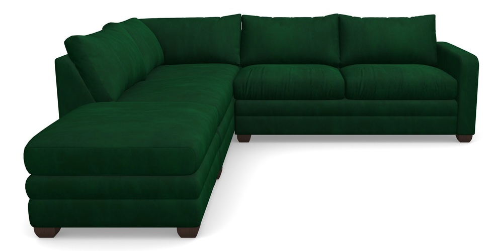 Product photograph of Langland Sofa Bed Corner Group With Sofa Bed Rhf In House Clever Velvet - Fern from Sofas and Stuff Limited