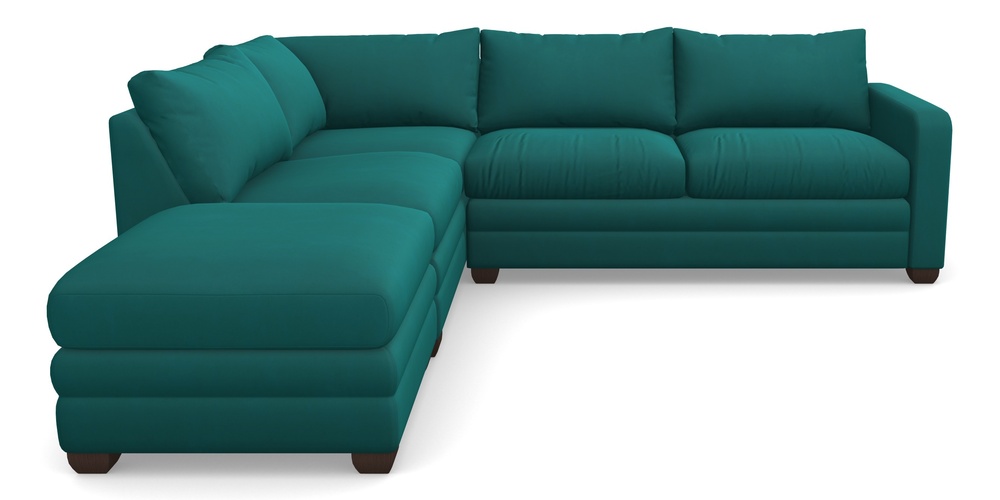 Product photograph of Langland Sofa Bed Corner Group With Sofa Bed Rhf In House Clever Velvet - Teal from Sofas and Stuff Limited