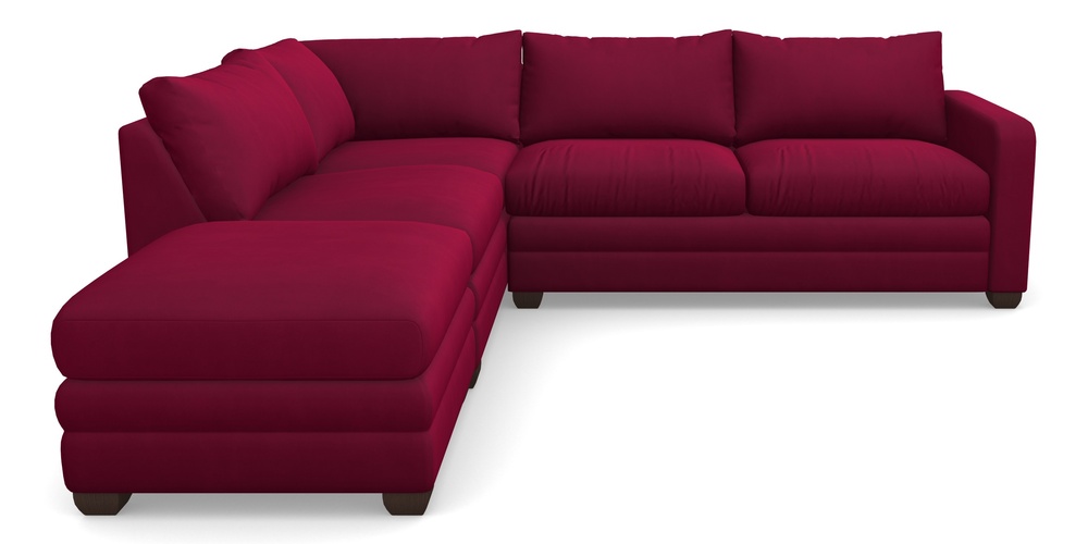 Product photograph of Langland Sofa Bed Corner Group With Sofa Bed Rhf In House Clever Velvet - Wine from Sofas and Stuff Limited