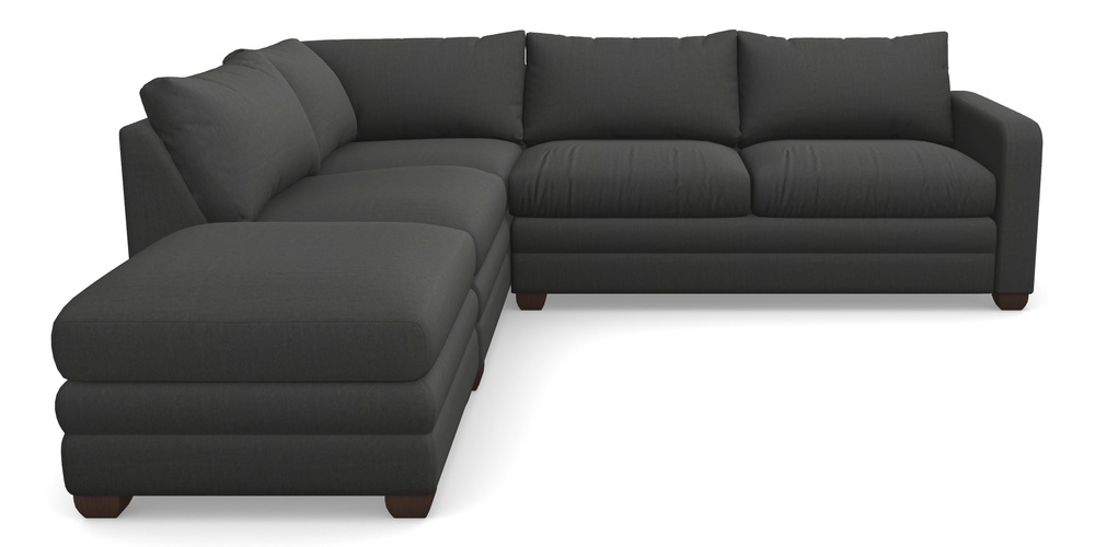 Product photograph of Langland Sofa Bed Corner Group With Sofa Bed Rhf In House Velvet - Charcoal from Sofas and Stuff Limited