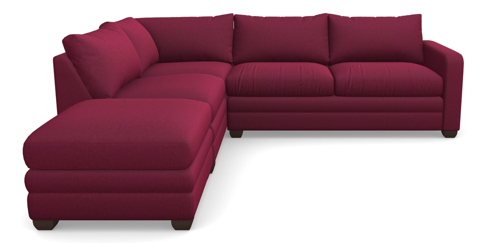 Product photograph of Langland Sofa Bed Corner Group With Sofa Bed Rhf In House Velvet - Claret from Sofas and Stuff Limited