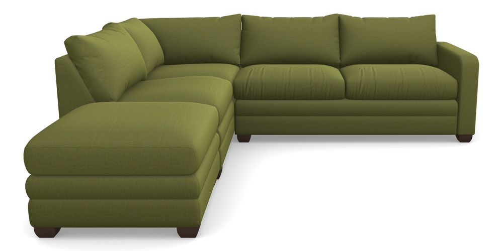 Product photograph of Langland Sofa Bed Corner Group With Sofa Bed Rhf In House Velvet - Olive from Sofas and Stuff Limited