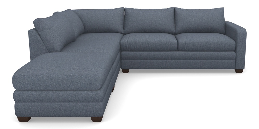 Product photograph of Langland Sofa Bed Corner Group With Sofa Bed Rhf In House Wool - Navy from Sofas and Stuff Limited