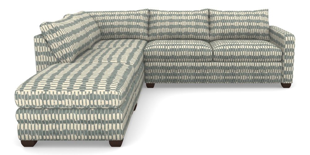 Product photograph of Langland Sofa Bed Corner Group With Sofa Bed Rhf In V A Brompton Collection - Ikat - Pebble from Sofas and Stuff Limited