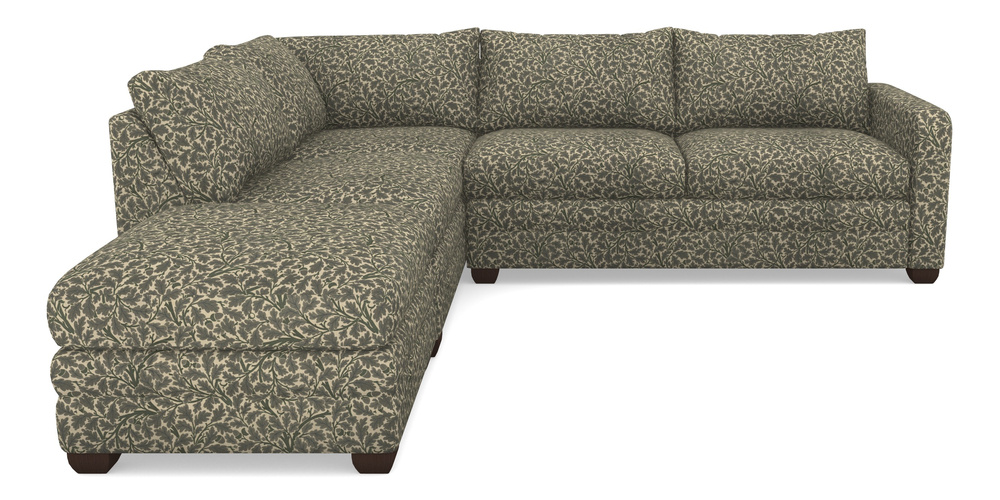 Product photograph of Langland Sofa Bed Corner Group With Sofa Bed Rhf In V A Drawn From Nature Collection - Oak Tree - Dark Green from Sofas and Stuff Limited