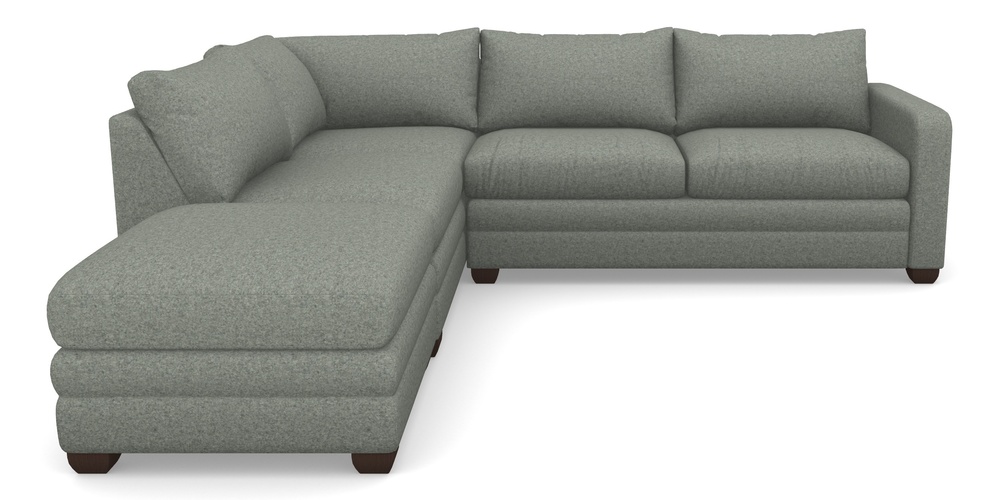 Product photograph of Langland Sofa Bed Corner Group With Sofa Bed Rhf In Soft Wool - Wolf from Sofas and Stuff Limited