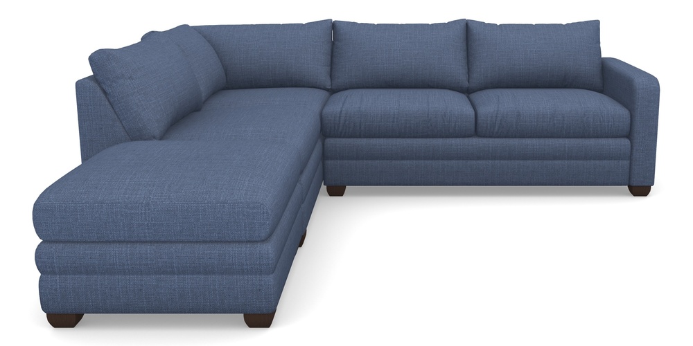 Product photograph of Langland Sofa Bed Corner Group With Sofa Bed Rhf In Tough As Houses - Indigo from Sofas and Stuff Limited