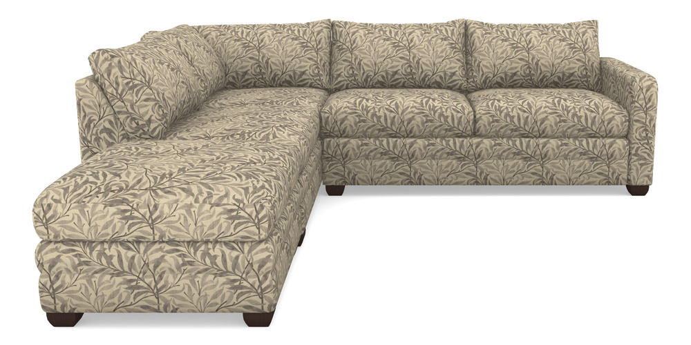 Product photograph of Langland Sofa Bed Corner Group With Sofa Bed Rhf In V A Drawn From Nature - Willow Bough Large - Grey from Sofas and Stuff Limited