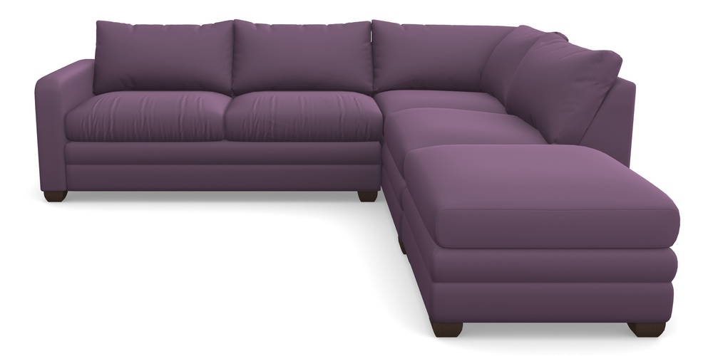 Product photograph of Langland Sofa Bed Corner Group With Sofa Bed Lhf In Clever Glossy Velvet - Blackcurrant from Sofas and Stuff Limited