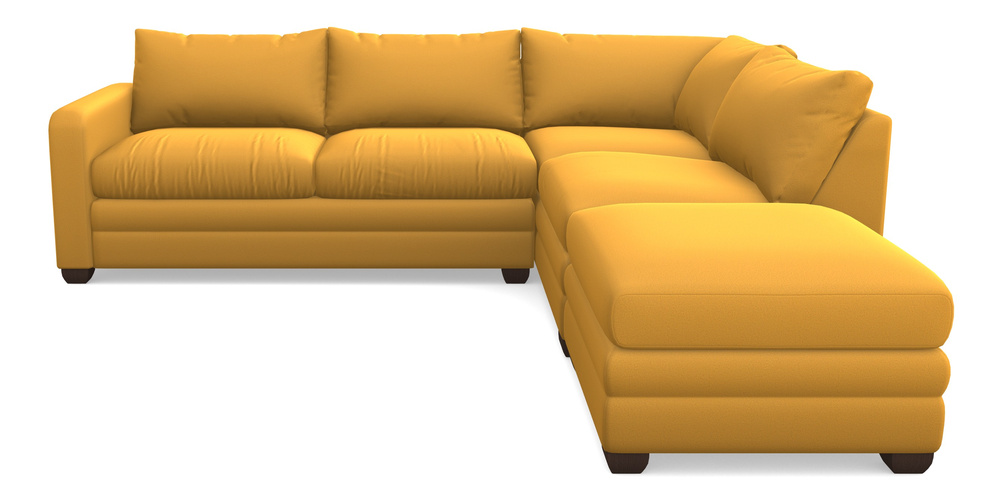 Product photograph of Langland Sofa Bed Corner Group With Sofa Bed Lhf In Clever Glossy Velvet - Fools Gold from Sofas and Stuff Limited