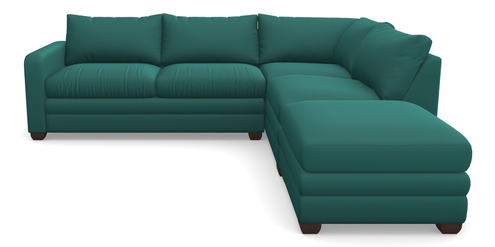 Product photograph of Langland Sofa Bed Corner Group With Sofa Bed Lhf In Clever Glossy Velvet - Kingfisher from Sofas and Stuff Limited