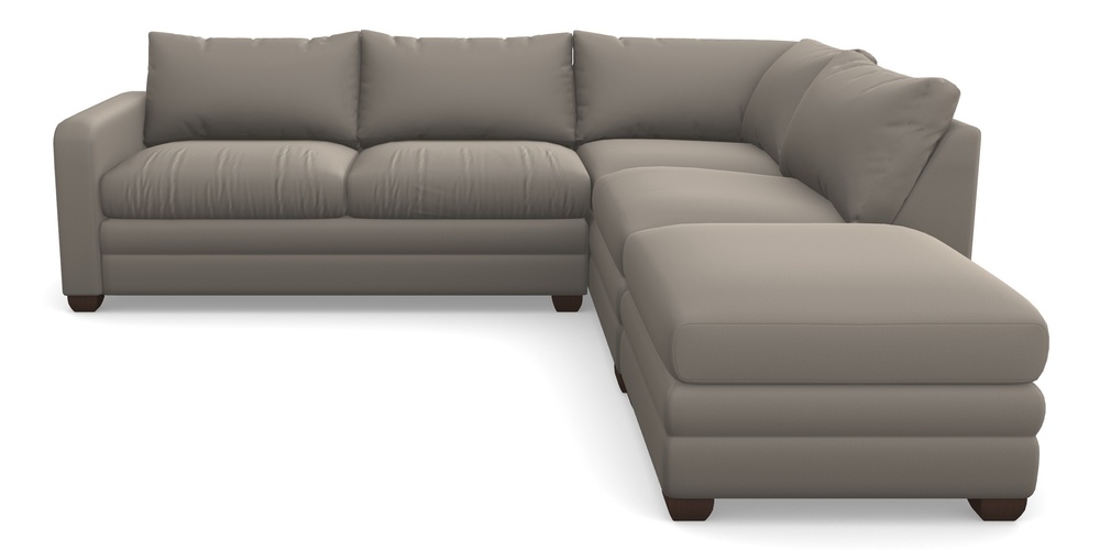 Product photograph of Langland Sofa Bed Corner Group With Sofa Bed Lhf In Clever Glossy Velvet - Mole from Sofas and Stuff Limited