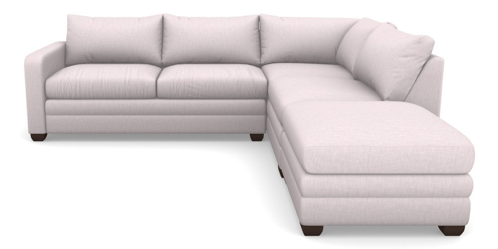 Product photograph of Langland Sofa Bed Corner Group With Sofa Bed Lhf In Clever Cotton Mix - Blush from Sofas and Stuff Limited