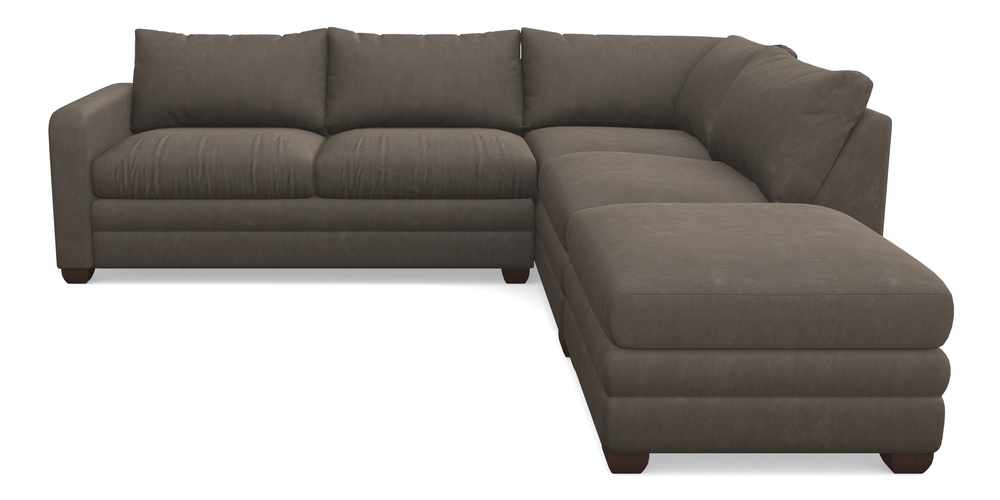 Product photograph of Langland Sofa Bed Corner Group With Sofa Bed Lhf In Clever Tough And Eco Velvet - Chrome from Sofas and Stuff Limited