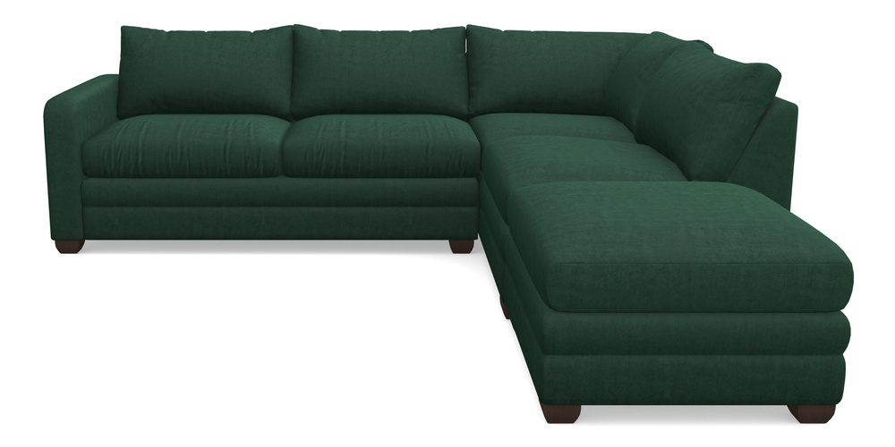 Product photograph of Langland Sofa Bed Corner Group With Sofa Bed Lhf In Clever Tough And Eco Velvet - Pine from Sofas and Stuff Limited