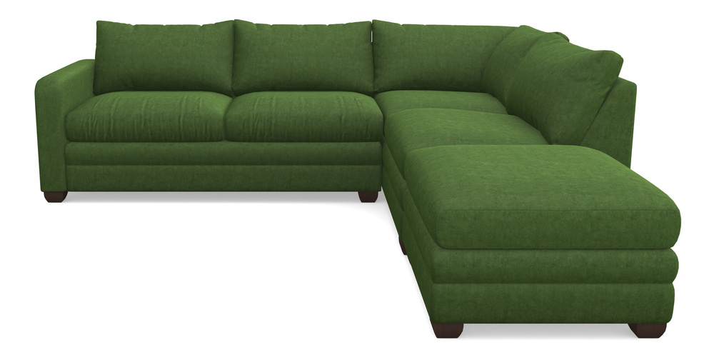 Product photograph of Langland Sofa Bed Corner Group With Sofa Bed Lhf In Clever Tough And Eco Velvet - Shamrock from Sofas and Stuff Limited