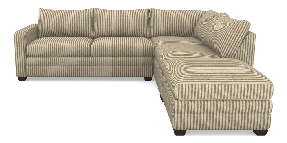 Product photograph of Langland Sofa Bed Corner Group With Sofa Bed Lhf In Cloth 22 - Pinstripe - Fallen Leaf from Sofas and Stuff Limited