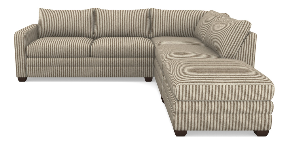 Product photograph of Langland Sofa Bed Corner Group With Sofa Bed Lhf In Cloth 22 - Pinstripe - Peat from Sofas and Stuff Limited