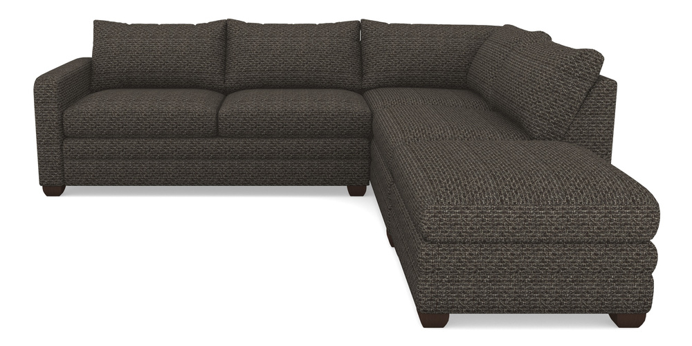 Product photograph of Langland Sofa Bed Corner Group With Sofa Bed Lhf In Cloth 20 - Design 3 - Chestnut Weave from Sofas and Stuff Limited