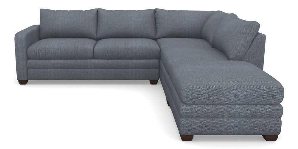 Product photograph of Langland Sofa Bed Corner Group With Sofa Bed Lhf In Dundee Herringbone - Denim from Sofas and Stuff Limited