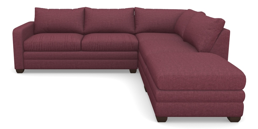 Product photograph of Langland Sofa Bed Corner Group With Sofa Bed Lhf In Easy Clean Plain - Chianti from Sofas and Stuff Limited