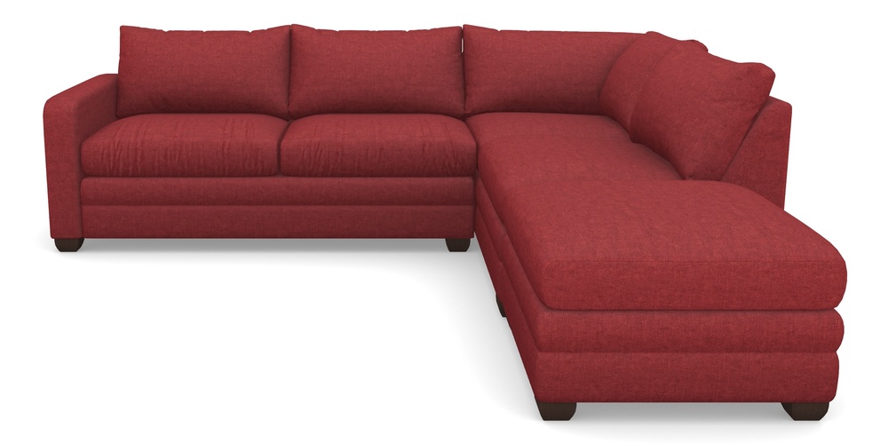 Product photograph of Langland Sofa Bed Corner Group With Sofa Bed Lhf In Easy Clean Plain - Claret from Sofas and Stuff Limited