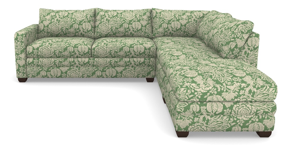 Product photograph of Langland Sofa Bed Corner Group With Sofa Bed Lhf In V A Brompton Collection - Flowering Kale - Basil from Sofas and Stuff Limited