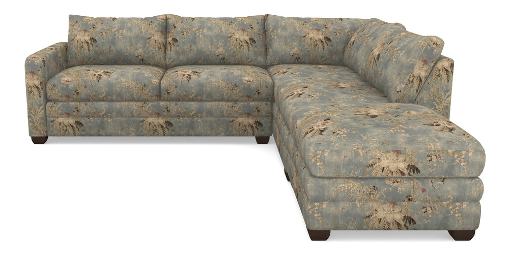 Product photograph of Langland Sofa Bed Corner Group With Sofa Bed Lhf In Floral Linen - Zefferino Danish Girl from Sofas and Stuff Limited