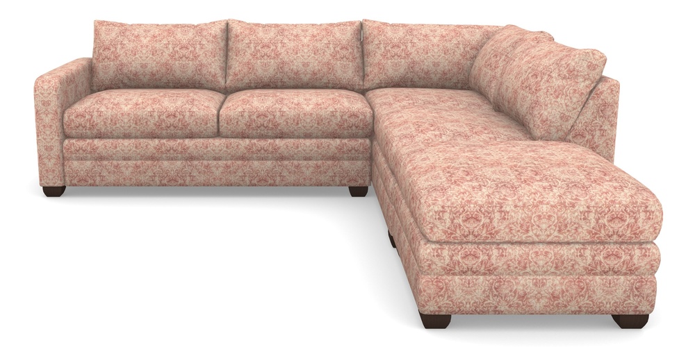 Product photograph of Langland Sofa Bed Corner Group With Sofa Bed Lhf In Grace Linen - Brick from Sofas and Stuff Limited