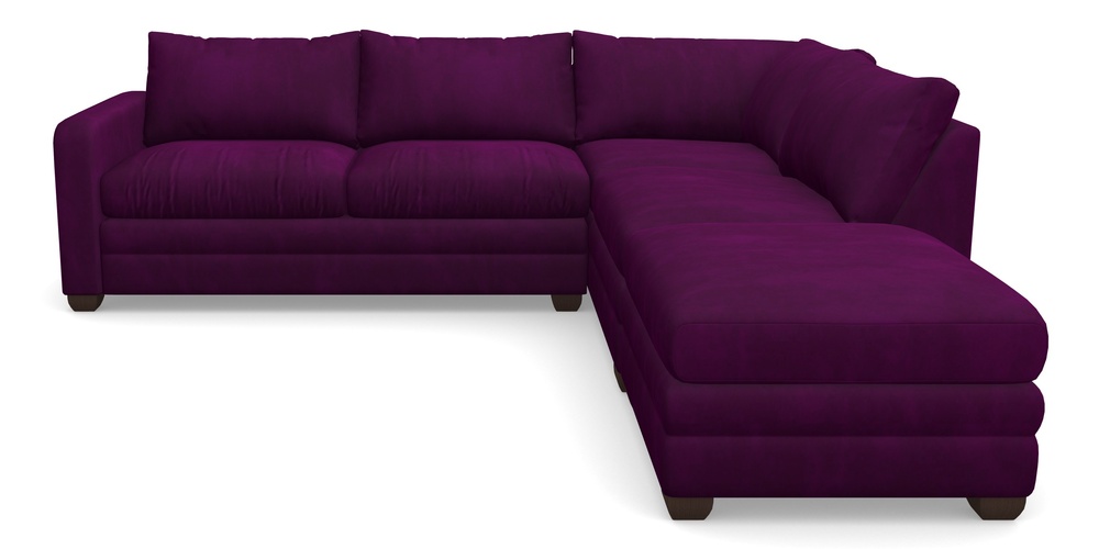 Product photograph of Langland Sofa Bed Corner Group With Sofa Bed Lhf In House Clever Velvet - Aubergine from Sofas and Stuff Limited